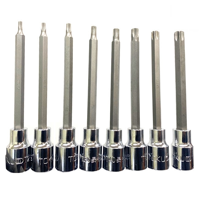 도쿠 1/2인치 별 핸드소켓 비트소켓 세트 933ELS (8pcs)