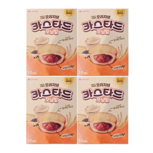 롯데제과 카스타드 모닝밀 378g (4개)_이미지