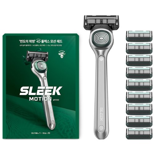 도루코 슬릭 모션 + 면도날 (면도기1개+날9개)