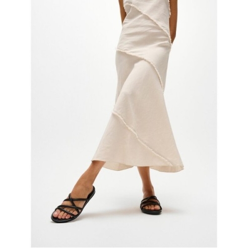 핏플랍 여성 그라시에 레더 스트래피 슬라이드 올 블랙 FT64K2D195_이미지