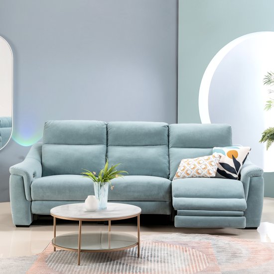 로이머 일면형 패브릭 리클라이너 3.5인용