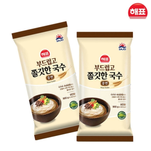 사조대림 부드럽고 쫄깃한 국수 중면 900g (7개)_이미지