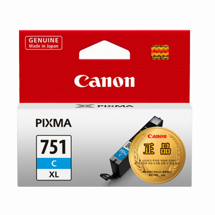 Canon 정품 CLI-751XL C 파랑이미지입니다. 누르면 해당 게시물로 새창이동합니다.