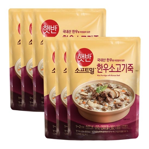 CJ제일제당 햇반 한우소고기죽 420g_이미지