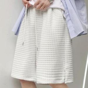 데일리룩 XBJ88J2O남성 반바지 와이드 와플 팬츠 LD373