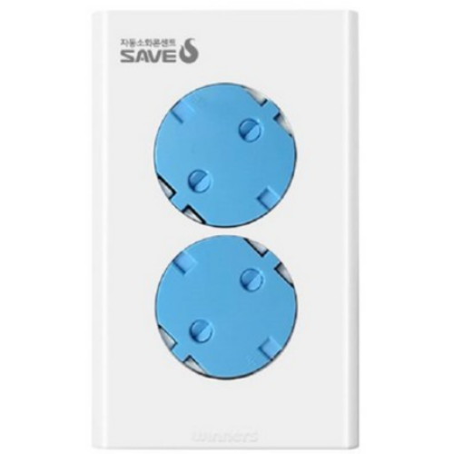 위너스 세이브에스 안전캡 2구 매립형 자동소화 콘센트