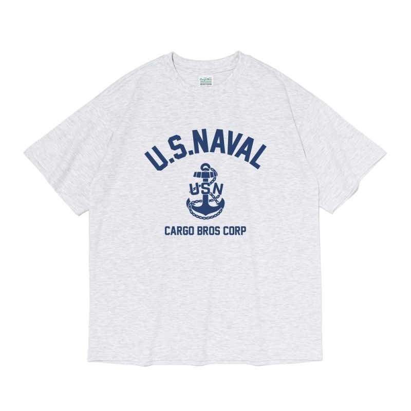 카고브로스 USN MARINE SHORT S리 LEEVE T-SHIRT GRAY black CB25SF1604 940424