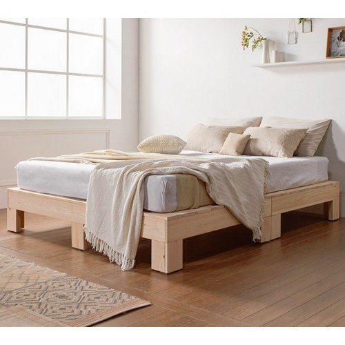 동서가구 로제 무헤드 편백나무 침대 K (필로우탑독립)_이미지