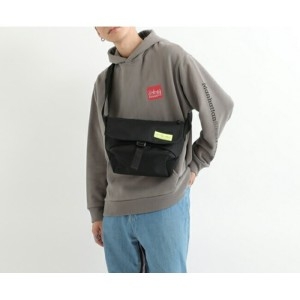 맨하탄포티지 나일론 메신저백 JR FZP WPL 방수 블랙 MP1605JRFZPWPL