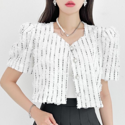 금찌 가든 플라워 블라우스 ST7488B_이미지