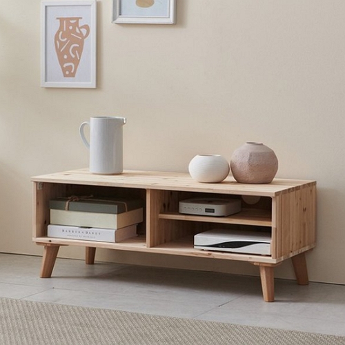 리젠플러스 루아 선반 삼나무원목 거실장 900