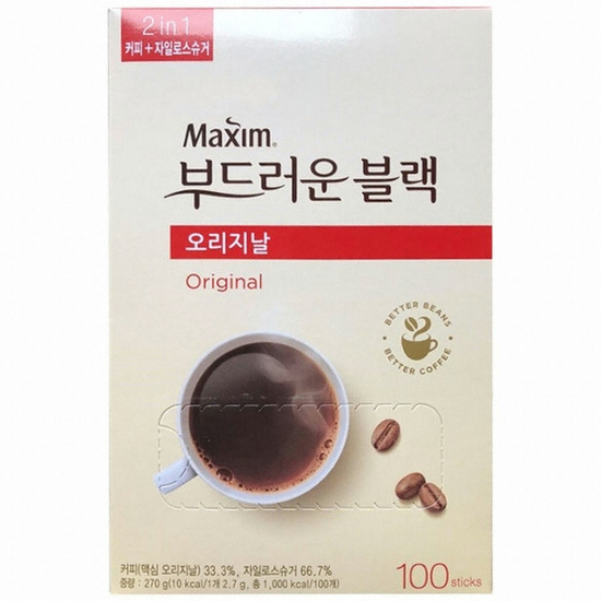 동서식품 맥심 오리지날 부드러운 블랙믹스 스틱 100개입 (4개)_이미지