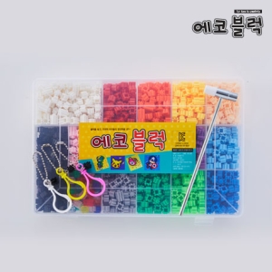  에코블럭 10mm 15색 + 투명 혼합색
