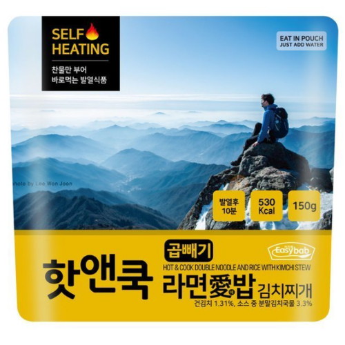 참미푸드 이지밥 핫앤쿡 곱빼기 라면애밥 김치찌개 150g (1개)_이미지