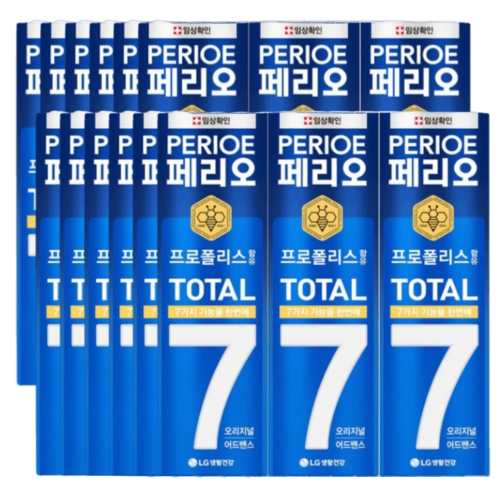 LG생활건강 페리오 토탈7 오리지널 치약 120g (36개)
