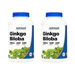 뉴트리코스트 징코 빌로바 120mg 240캡슐 (2개)