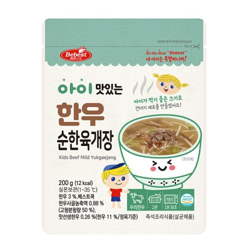베베스트 아이 맛있는 한우 순한 육개장 200g이미지입니다. 누르면 해당 게시물로 새창이동합니다.