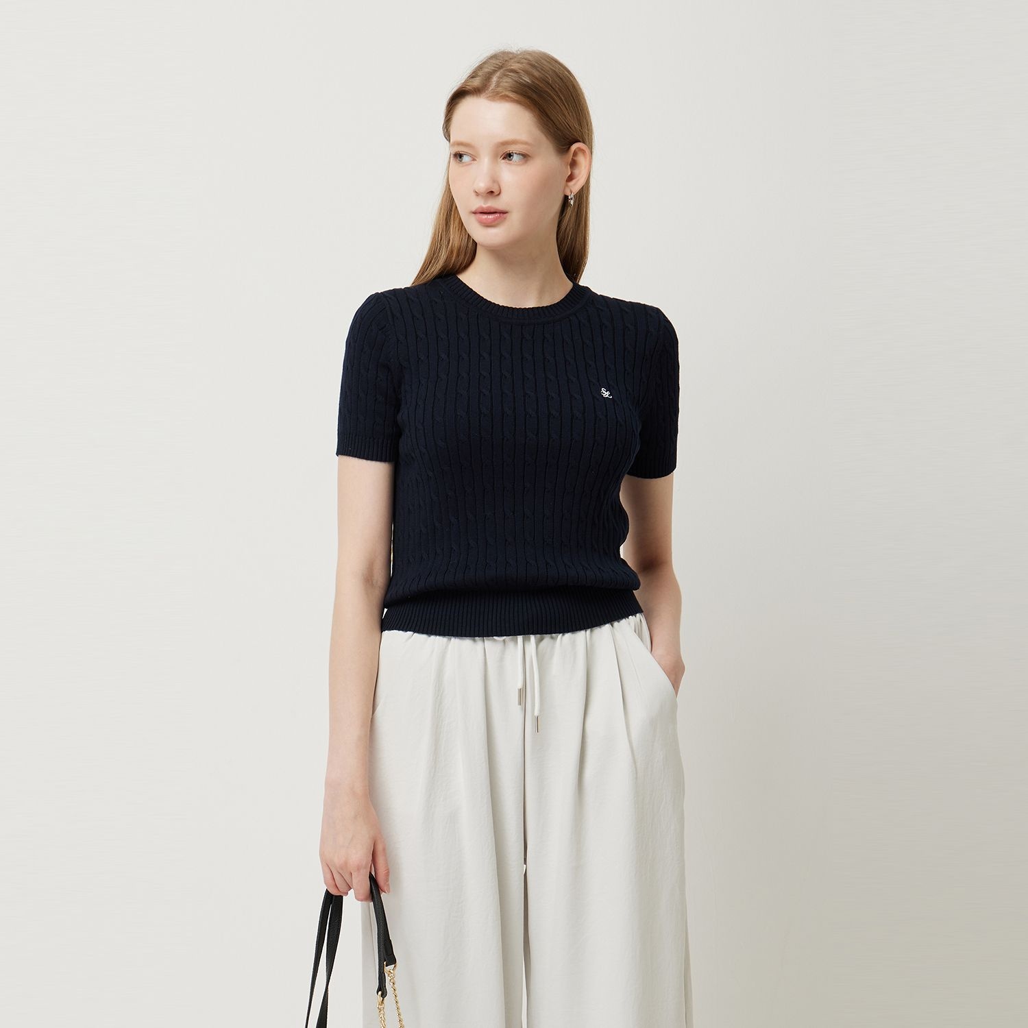 SISLEY 꽈배기 라운드 반팔툴오버SAKP71541 SAKP71541JEL 498365