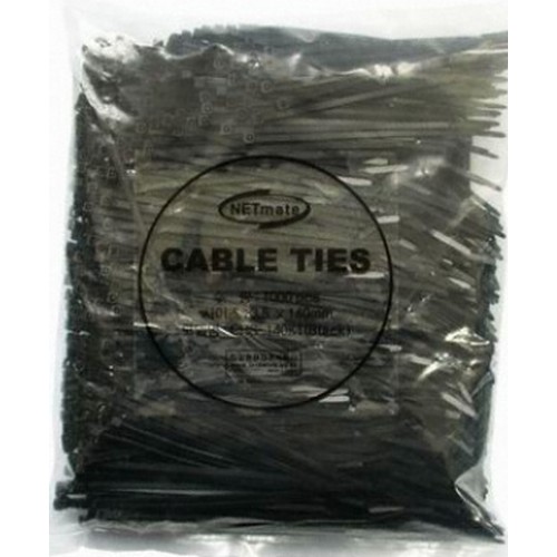 강원전자 NETmate CHS-140KT 케이블타이 140mm (블랙, 1000개)_이미지