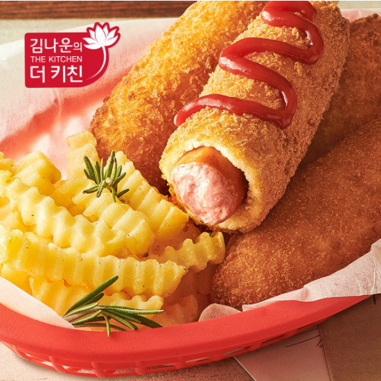 올박스 김나운더키친 수제 크리스피 핫도그 오리지날 90g (20개)_이미지