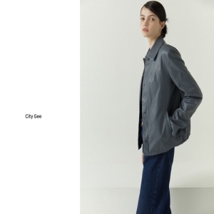 여성 데일리 FAUX 레더 자켓