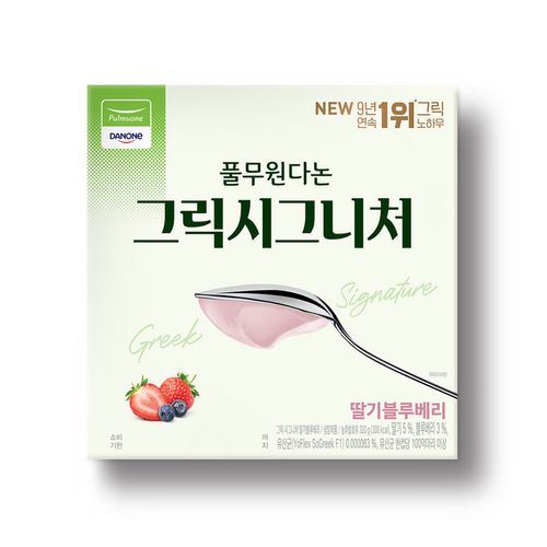 그릭 시그니처 딸기 블루베리 80g