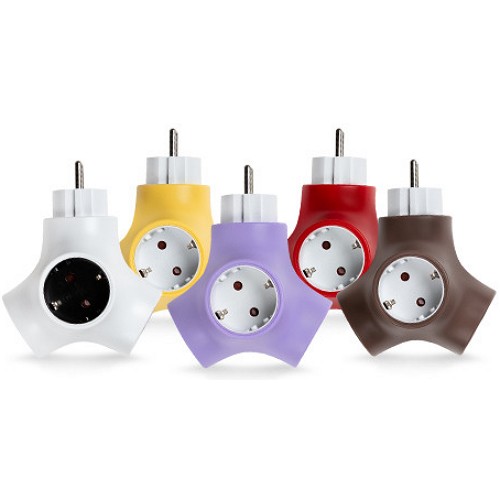 천하지엘씨 파워존 3구 16A 테트라포드 고용량 오리지널 멀티탭 (1개)_이미지