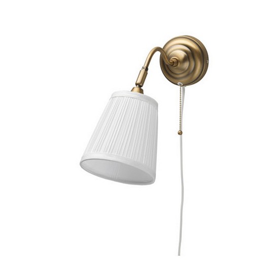 이케아 ARSTID 황동화이트 벽등