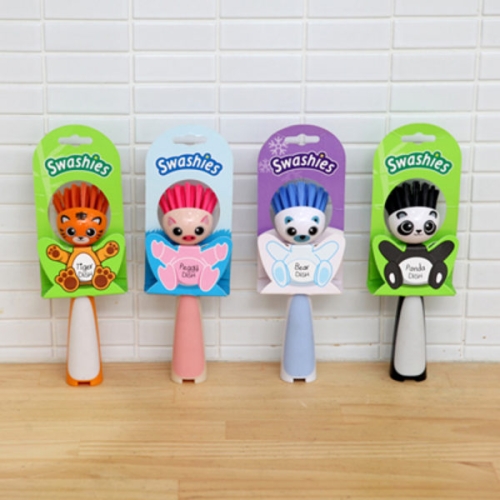 보스턴웨어하우스 스와시 애니멀 브러쉬 4종