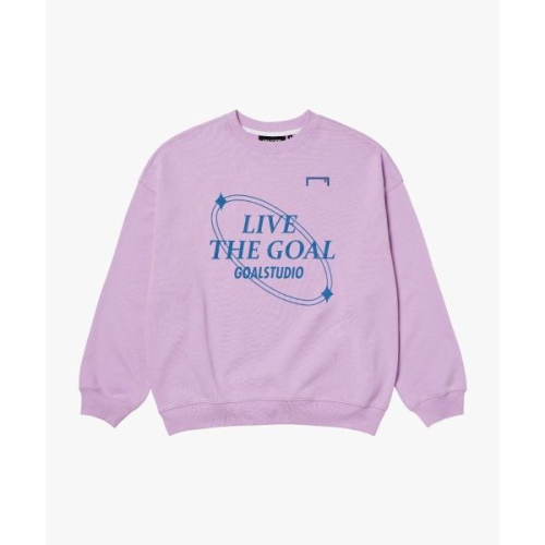 ��Ʃ��� GOALSTUDIO OVER FIT LIVE THE GOAL SWEAT-LIGHT PURPLE G3WSW101LPU 200..