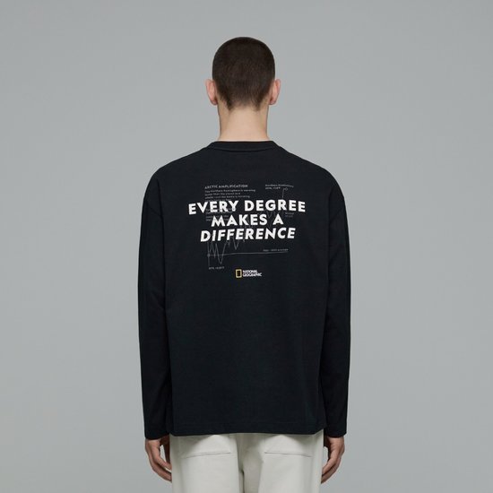 내셔널지오그래픽 빙하 컨셉 그래픽 긴팔 티셔츠 N243UTS920_이미지