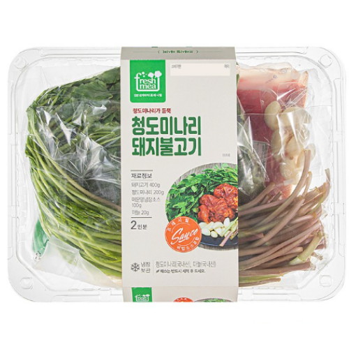 프레시밀 청도미나리 돼지불고기 720g이미지입니다. 누르면 해당 게시물로 새창이동합니다.