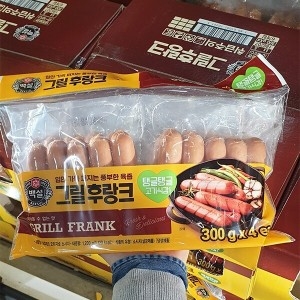 CJ제일제당 백설 백설 그릴 후랑크 소시지 300g X 4입_이미지