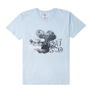 와일드 동키 공용 렛 로우드 반팔 티셔츠 T RAT ROAD STRONG WASHED SKY 01342
