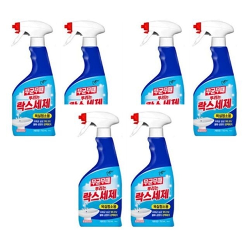 피죤 무균무때 뿌리는 락스세제 욕실청소용 750ml (6개)