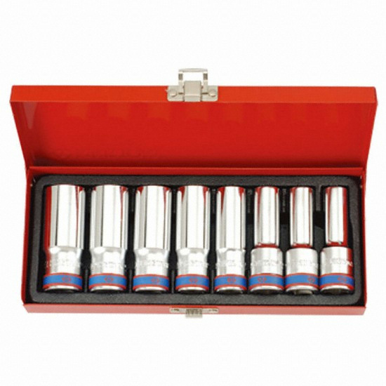 1/2인치 6각 롱 핸드소켓 세트 4308MR (8pcs)