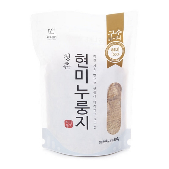 비타푸즈 청춘누룽지 청춘 현미 누룽지 500g (1개)_이미지
