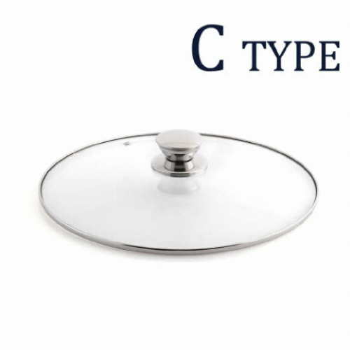 [불명] 강화 유리뚜껑 C형 (26cm)_이미지