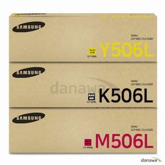삼성전자 정품 <b>CLT-K506L</b>, CLT-M506L, CLT-Y506L 3색 세트