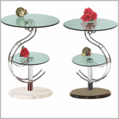 삼성가구 플랫 라인 대리석 유리 테이블