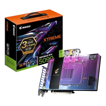 GIGABYTE AORUS 지포스 RTX 5090 XTREME 워터포스 WB D7 32GB 제이씨현