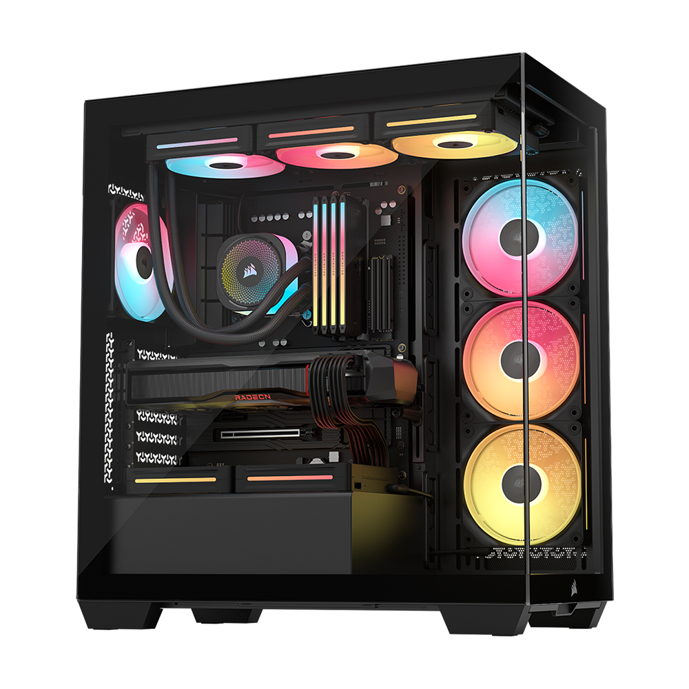 CORSAIR 3500X LX-R RGB iCUE LINK 강화유리 (블랙)_이미지