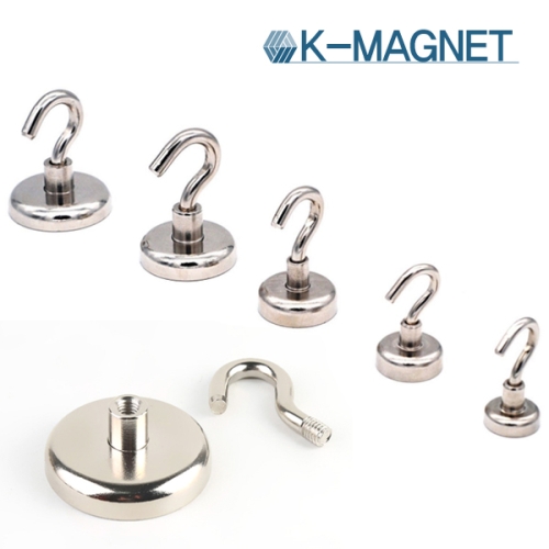 kmagnet 고리자석 초강력 네오디움 후크 걸이 선택3 네오디움고리자석 25mm 1개