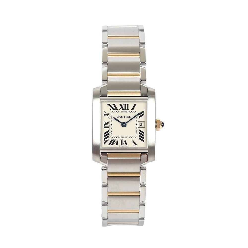 까르띠에 탱크 프랑세즈 콤비 미듐 W51012Q4