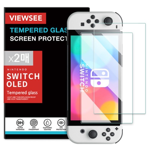 뷰씨 닌텐도 스위치 OLED 강화유리 액정보호필름_이미지