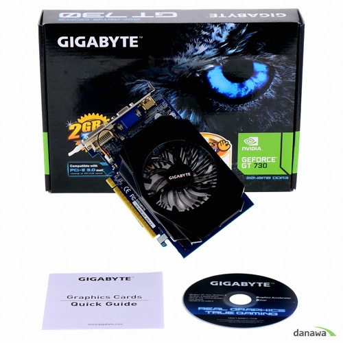GIGABYTE 지포스 GT730 UD2 D3 2GB 블랙펄_이미지