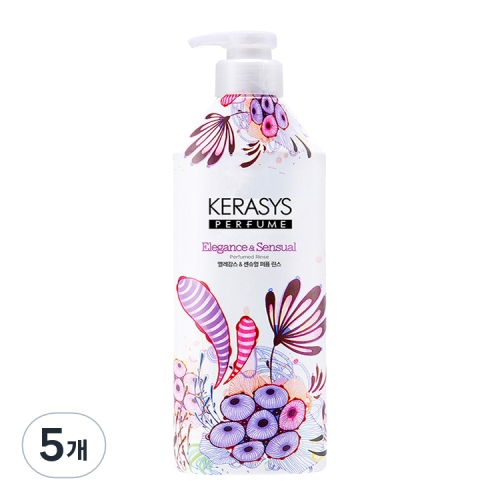애경 케라시스 엘레강스&센슈얼 퍼퓸 린스 980ml (5개)