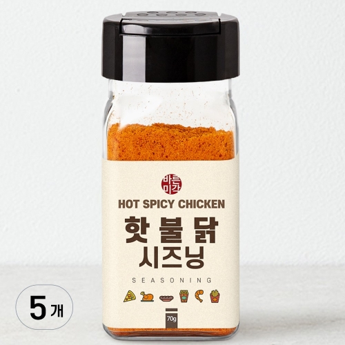 바른미각 핫불닭 시즈닝 70g (5개)_이미지