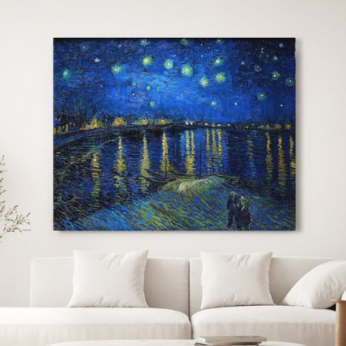 세잔느화실 캔버스 액자 고흐 론강의 별밤 78x69cm