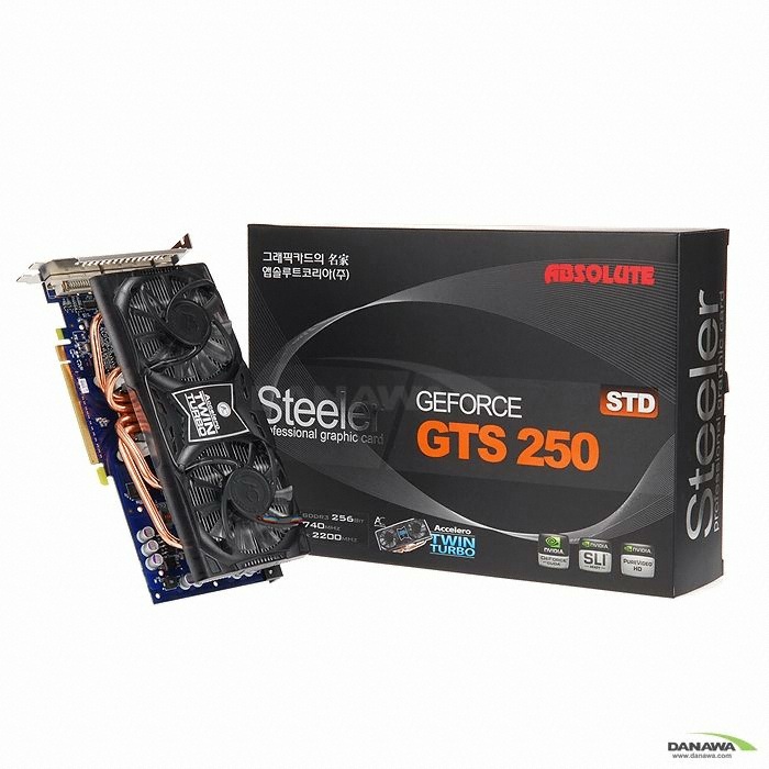 ���� ������ GTS250 Steeler STD D3 1GB Twin Turbo + SteelSeries �е�